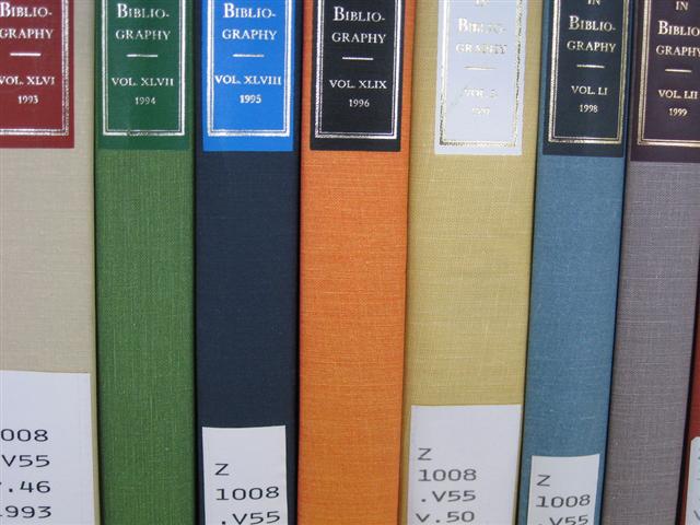 Library books on shelf