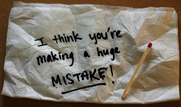 Making a mistake