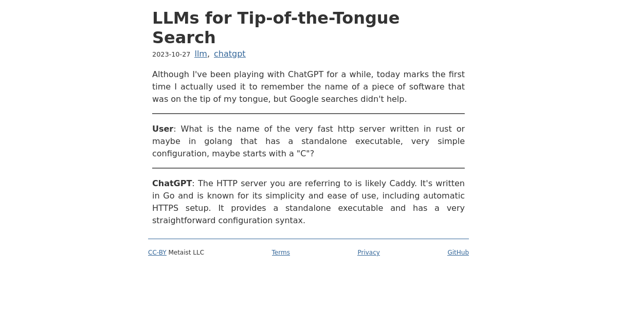LLMs for Tip-of-the-Tongue Search