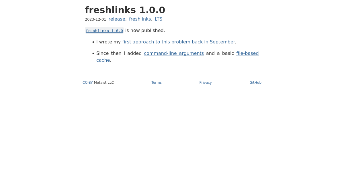 freshlinks 1.0.0