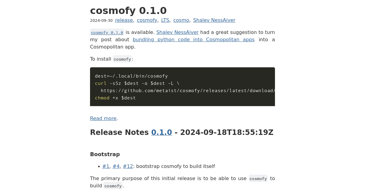 cosmofy 0.1.0