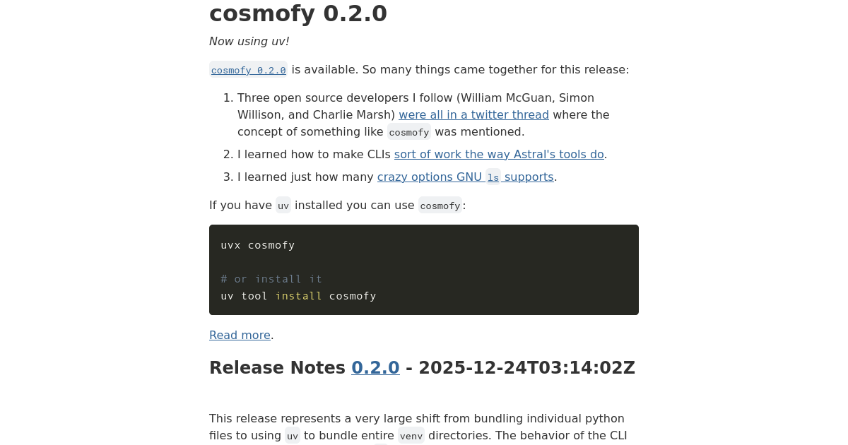 cosmofy 0.2.0